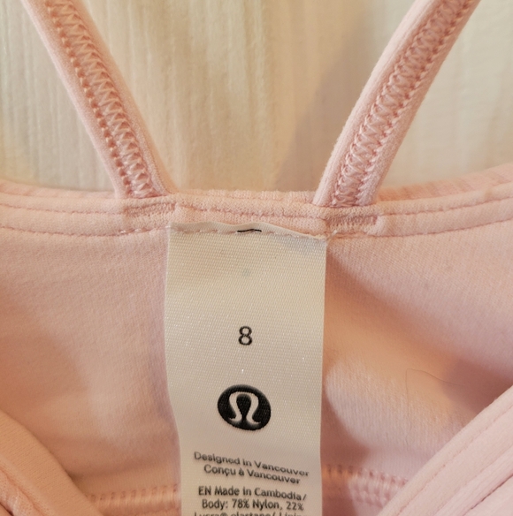 lululemon athletica Strappy Pink Sports Bra - Picture 3 of 3